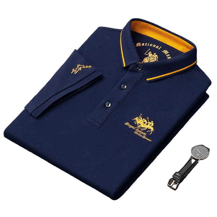 Heren Poloshirt Modern Stijl Mengweefsel 0