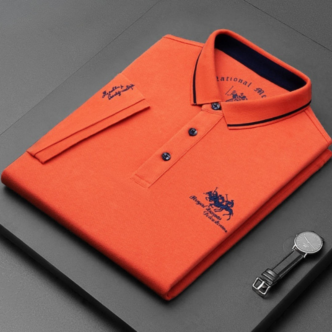 Heren Poloshirt Modern Stijl Mengweefsel 6