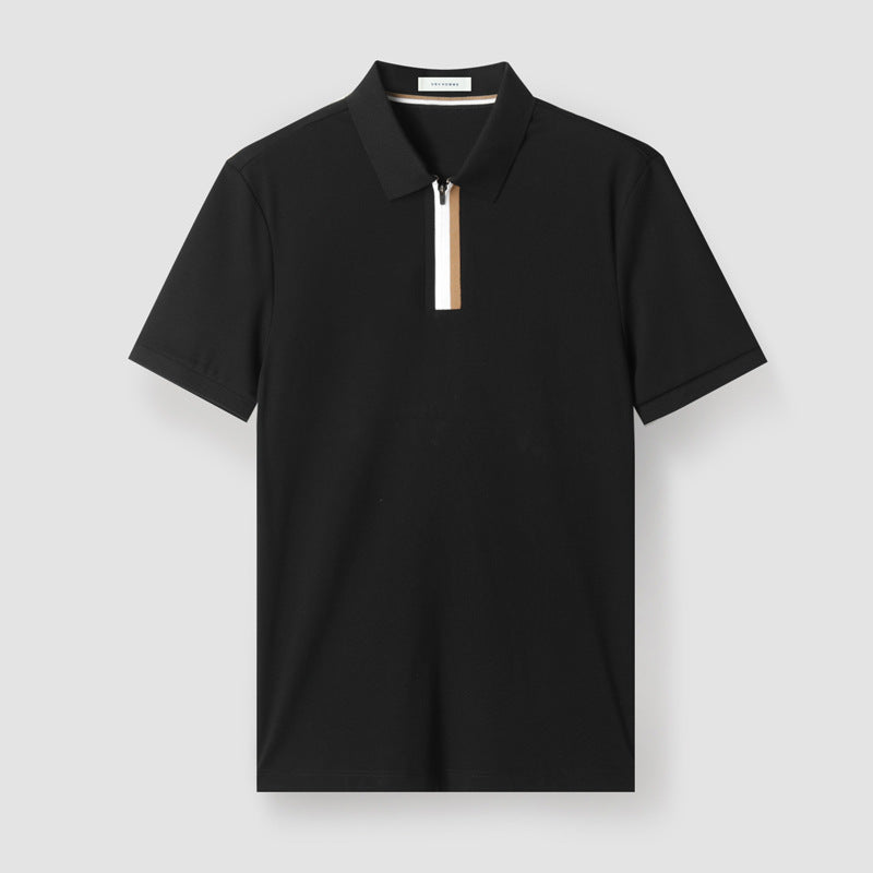Heren Poloshirt Moderne Pasvorm met Tweekleurige Strepen 1