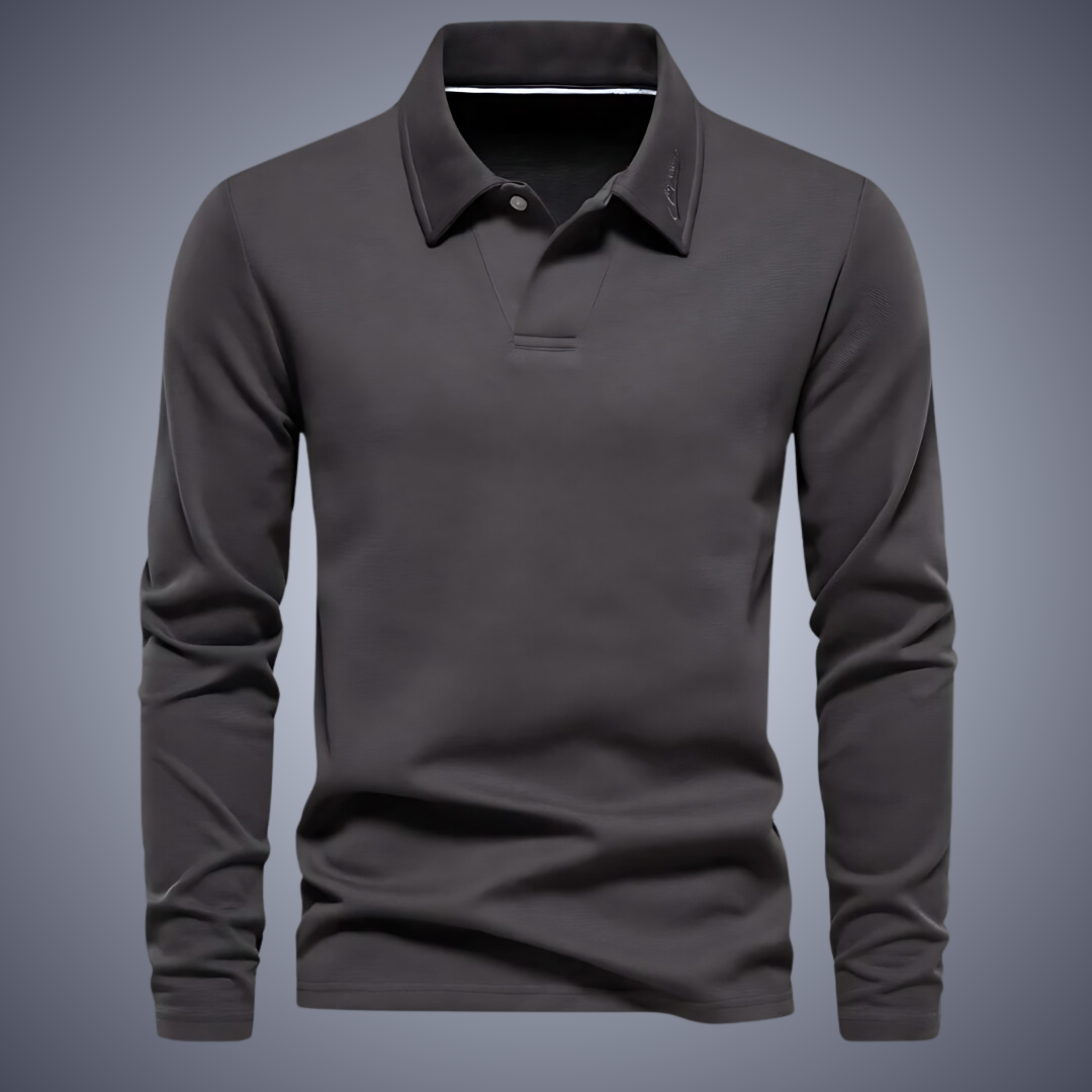 Heren Poloshirt met Lange Mouwen Casual 3