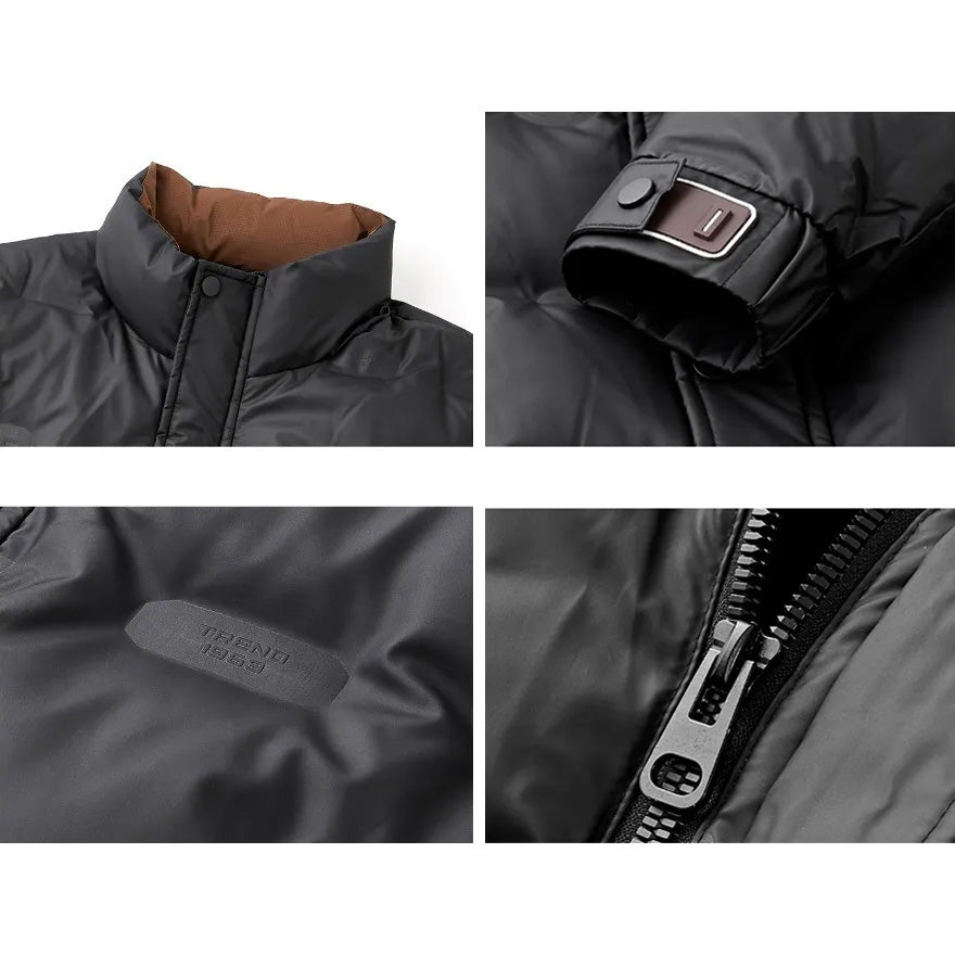 Heren Pufferjack Gewatteerd Casual 5