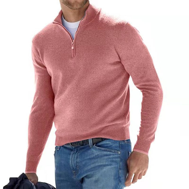 Heren Pullover V-hals Gebreid Comfortabel 6