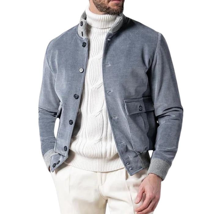 Heren Rib Fluwelen Jas Modern Casual 0