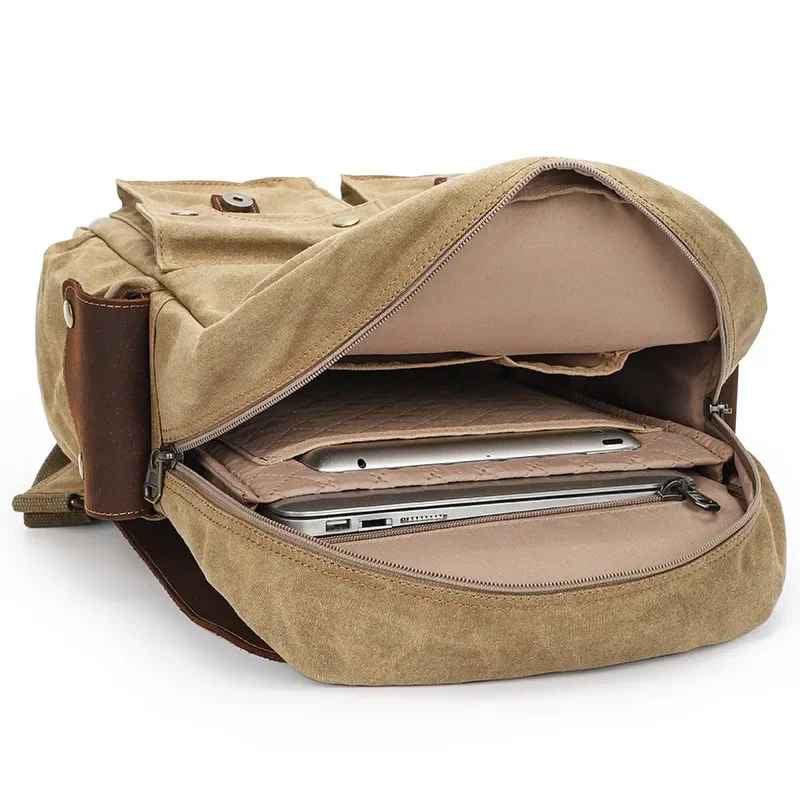 Heren Rugzak voor Camera Vintage Stijl 5