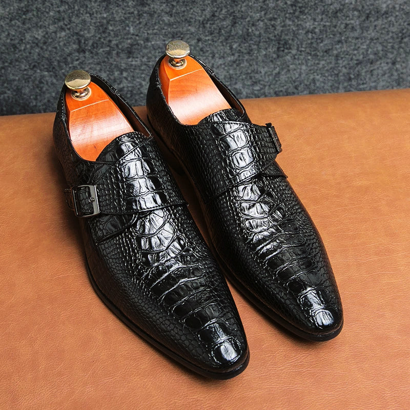 Heren Schoenen Formeel Retro Stijl met Puntige Tenen 3