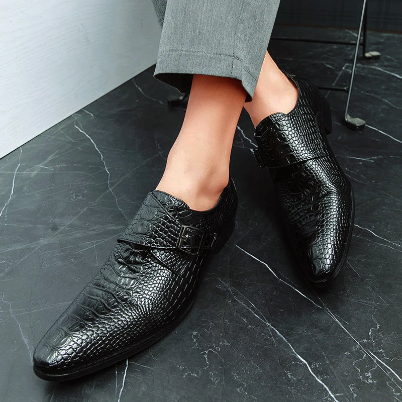 Heren Schoenen Formeel Retro Stijl met Puntige Tenen 4