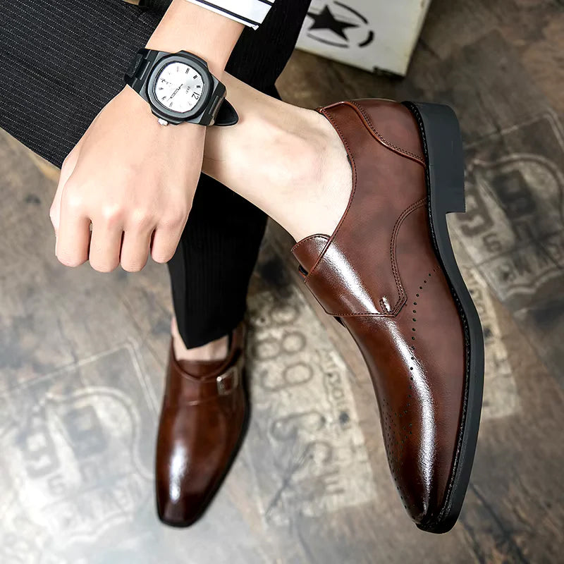 Heren Schoenen Monk Met Bandjes Verfijnde Look 4