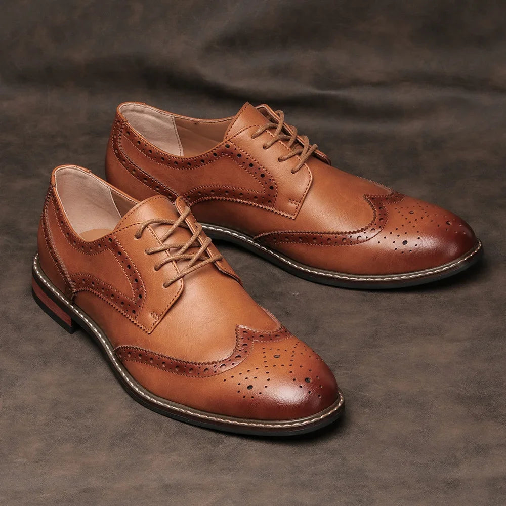 Heren Schoenen Oxford Brogues Met Gelaagde Zool 1