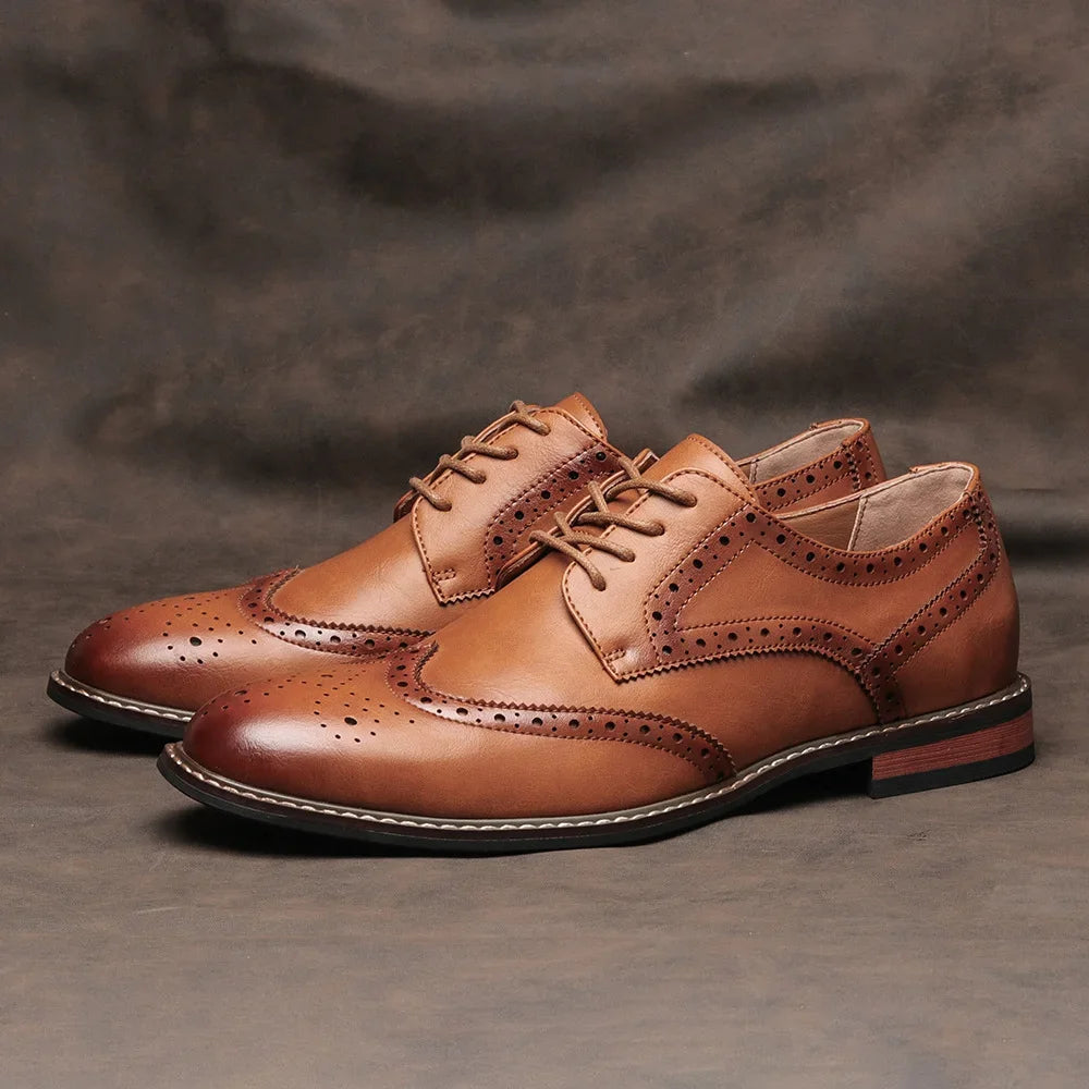 Heren Schoenen Oxford Brogues Met Gelaagde Zool 3