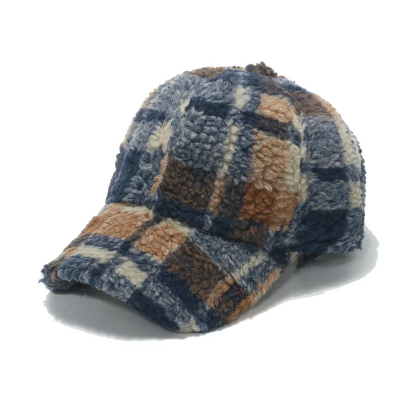 Heren Sherpa Pet met Ruitpatroon 4