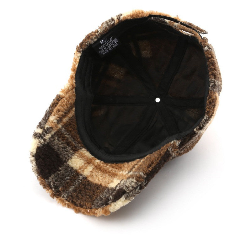 Heren Sherpa Pet met Ruitpatroon 6