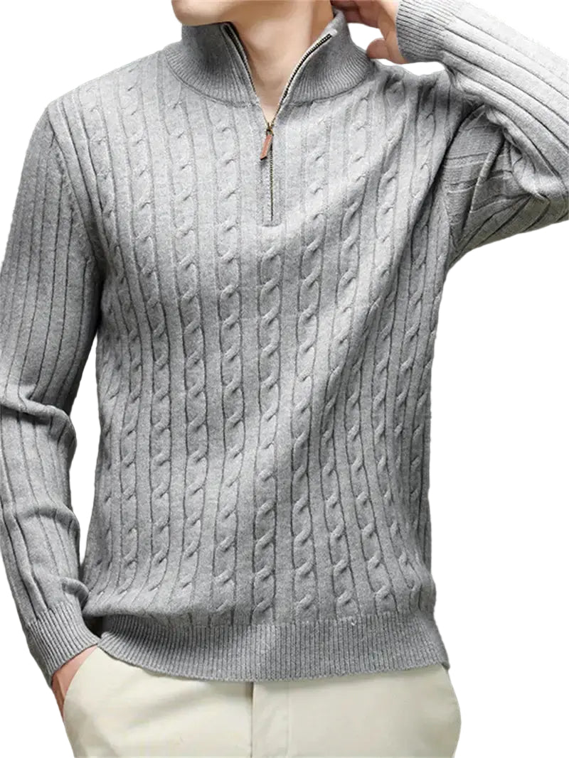 Heren Shirt Zip Trendy Stijl Moderne Pasvorm 0