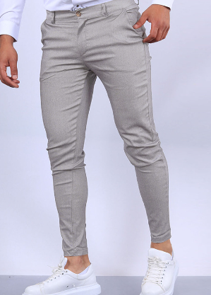 Heren Slim Fit Denim Broek Met Zakken 4