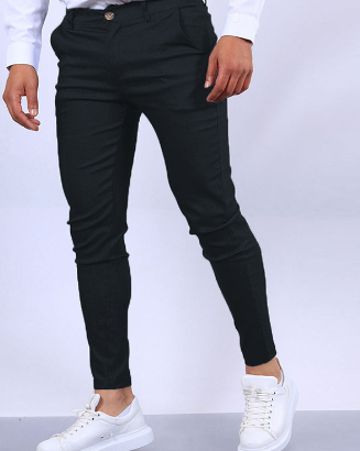 Heren Slim Fit Denim Broek Met Zakken 5