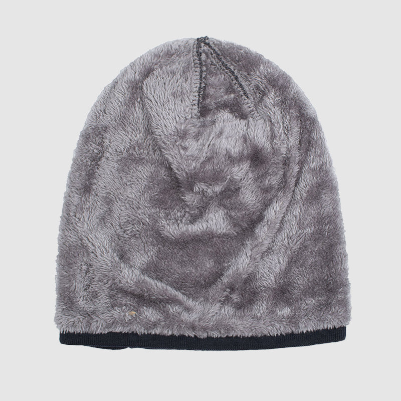 Heren Slouch Beanie Gebreid met Fleece Voering 5