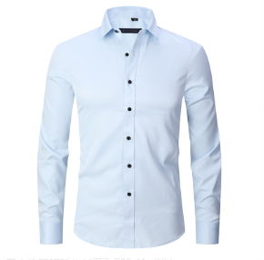 Heren Smart Casual Overhemd Kreukvrij Stretch 14