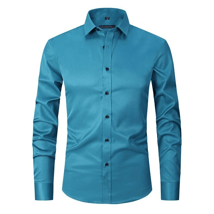 Heren Smart Casual Overhemd Kreukvrij Stretch 9