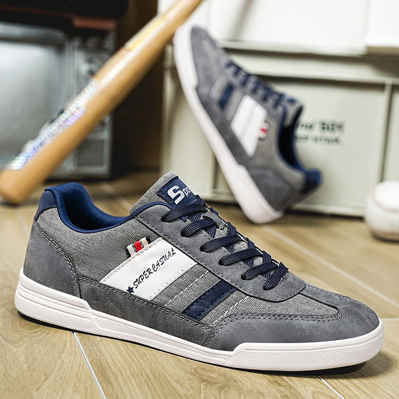 Heren Sneakers Casual met Vintage Vervaging en Brede Neus 2