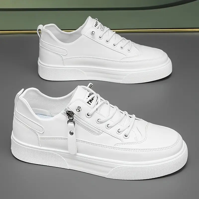 Heren Sneakers Met Rits en Vetersluiting Modern Ontwerp 3