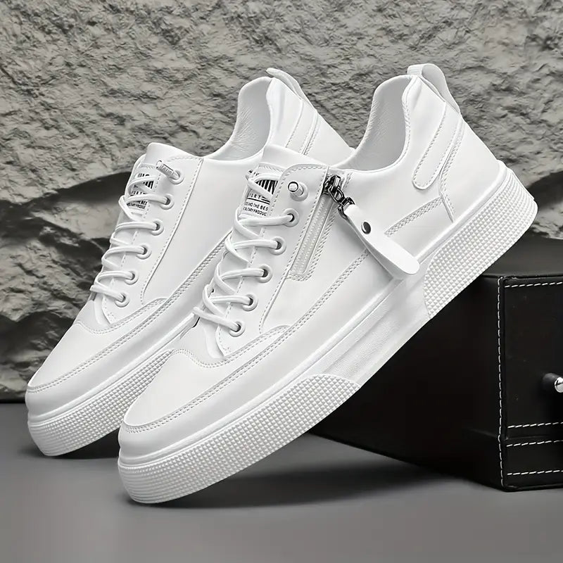 Heren Sneakers Met Rits en Vetersluiting Modern Ontwerp 7