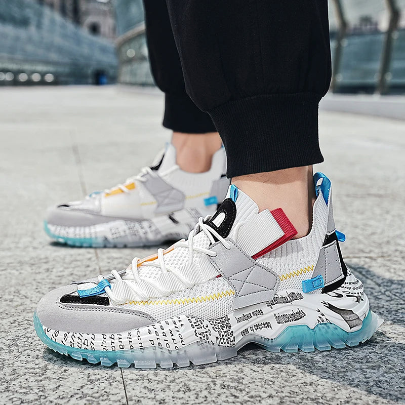 Heren Sneakers Urban Style met Dikke Zool 1