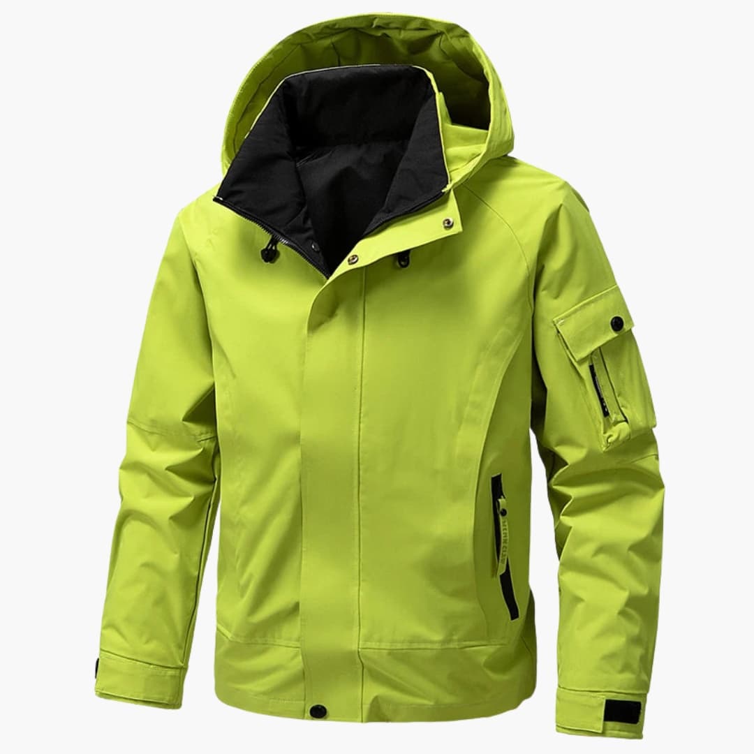 Heren Softshell Jas met Kap en Praktische Zakken voor Winteractiviteiten 0