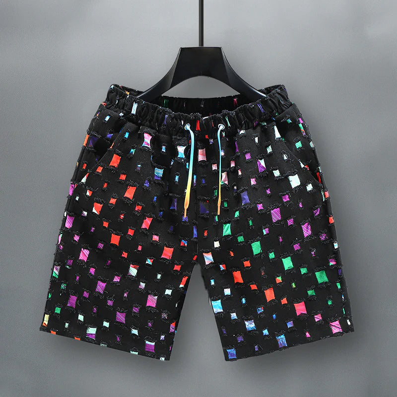 Heren Spijkershort Met Kleuraccenten 1