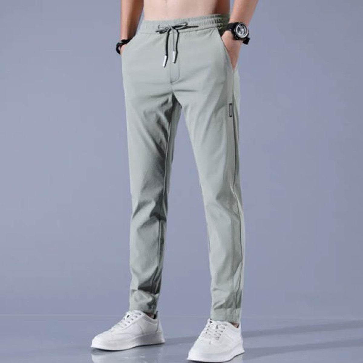Heren Sportbroek Met Stretch 3