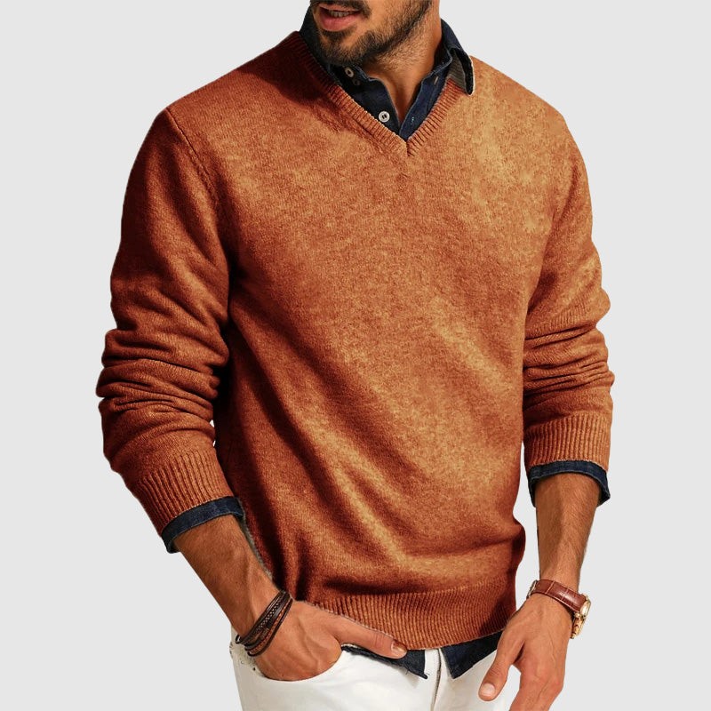 Heren Sweater V-hals Lichtgewicht 3