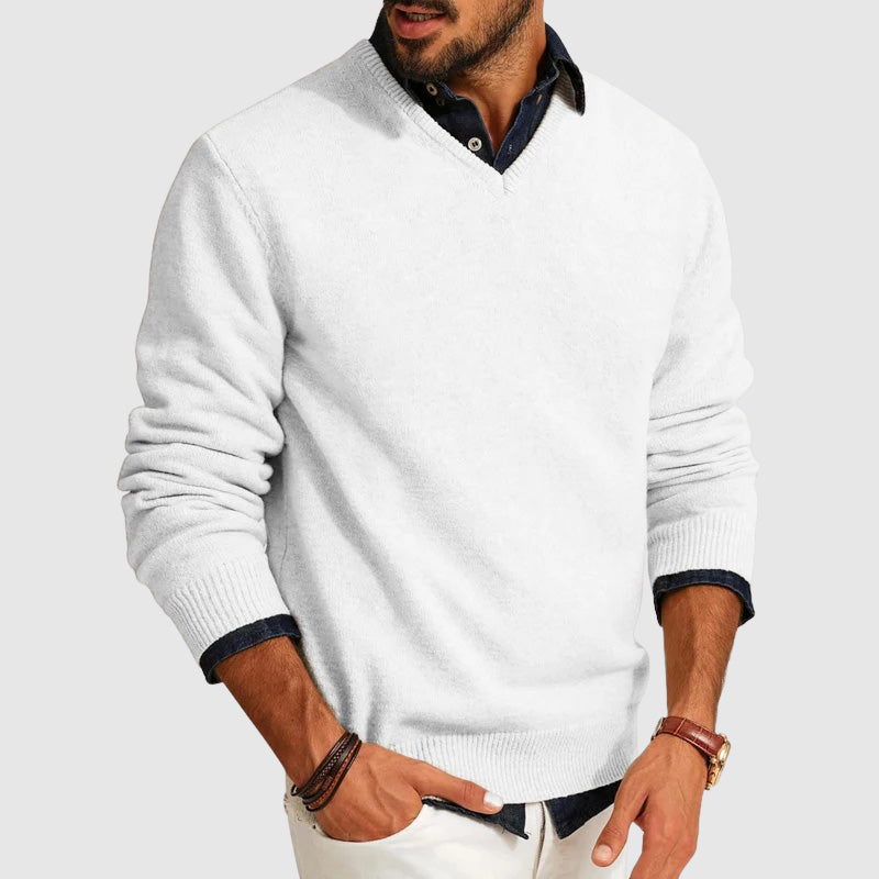 Heren Sweater V-hals Lichtgewicht 4