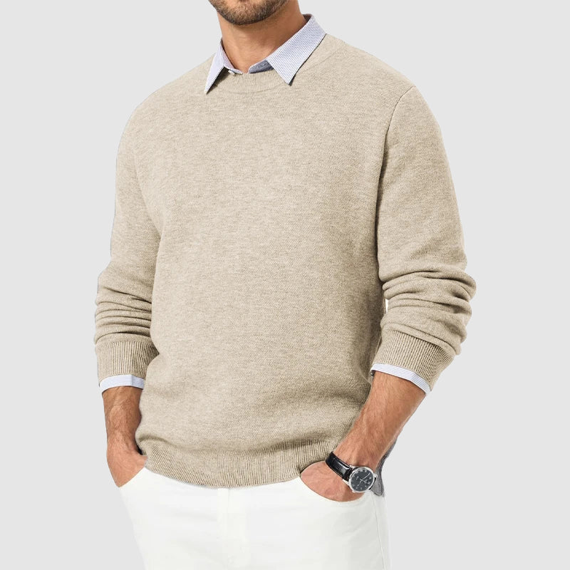 Heren Sweater met Ronde Hals en Regular Fit 4