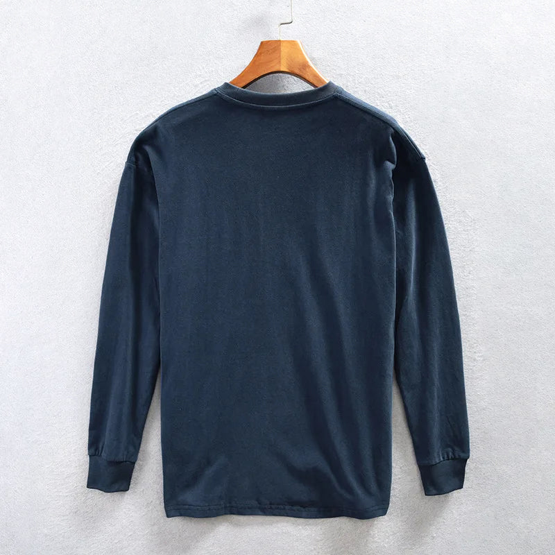 Heren Sweatshirt Casual met Borstzak 4