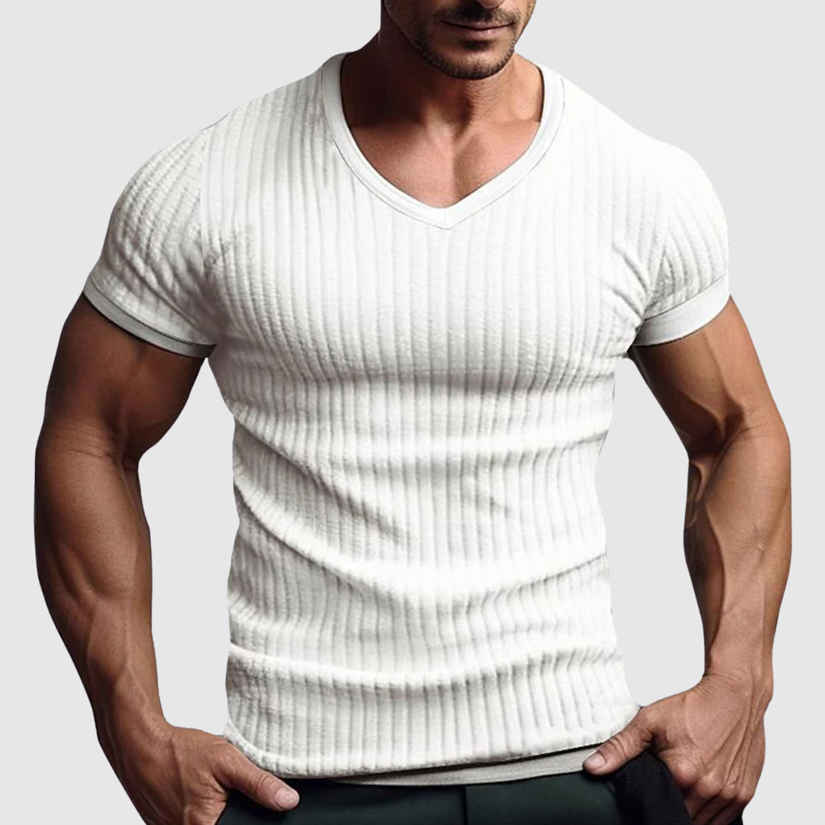 Heren T-shirt Urban Stripe Slim-Fit 1