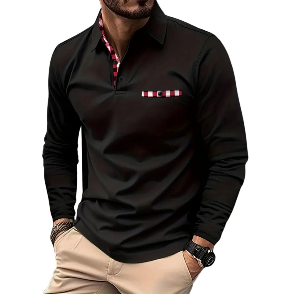 Heren T-shirt met Lange Mouwen Casual 0