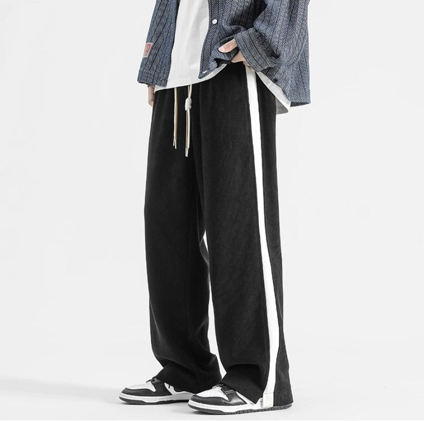 Heren Trainingsbroek Corduroy Met Zijstreep 8