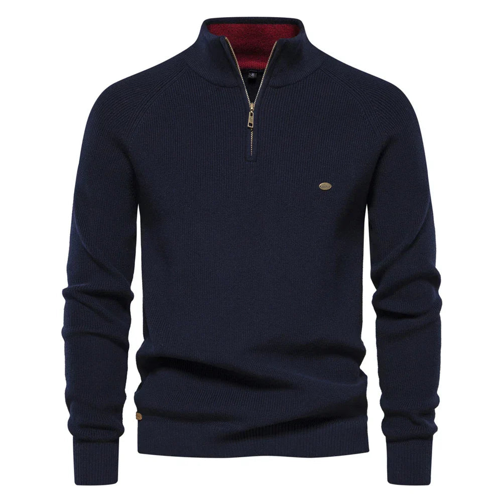 Heren Trui Halve Rits Casual Stijl Moderne Pasvorm 0