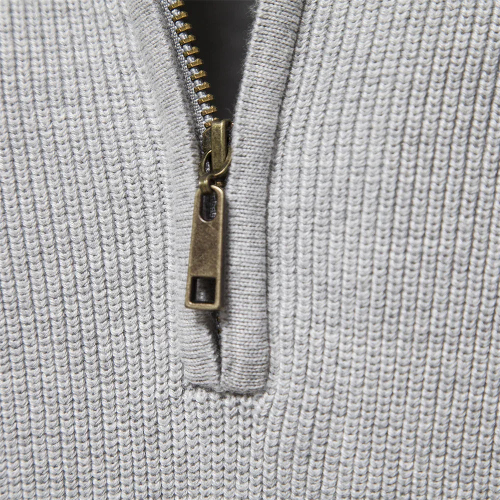 Heren Trui Halve Rits Casual Stijl Moderne Pasvorm 3