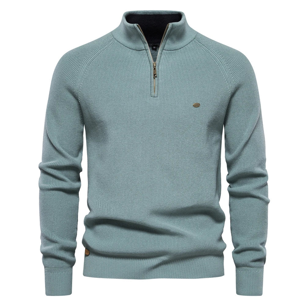 Heren Trui Halve Rits Casual Stijl Moderne Pasvorm 8