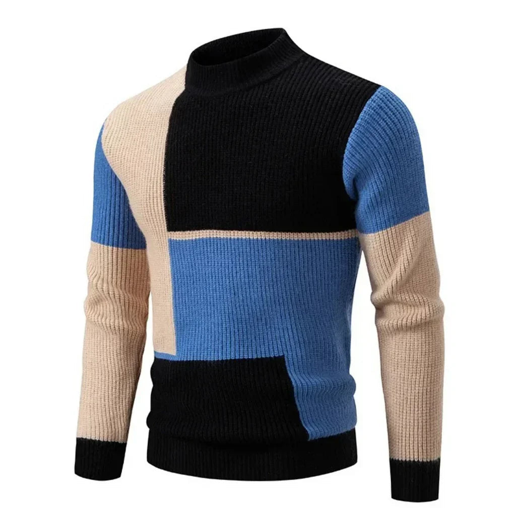 Heren Trui Kleurblokontwerp Casual Comfortabel 5