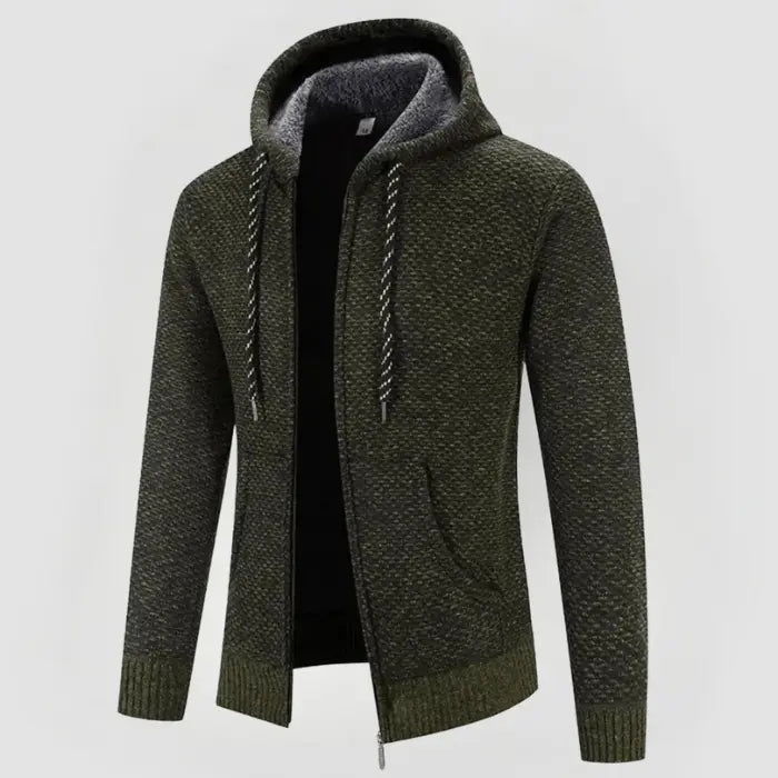 Heren Trui Minimalistisch Design met Gevoerde Capuchon 1
