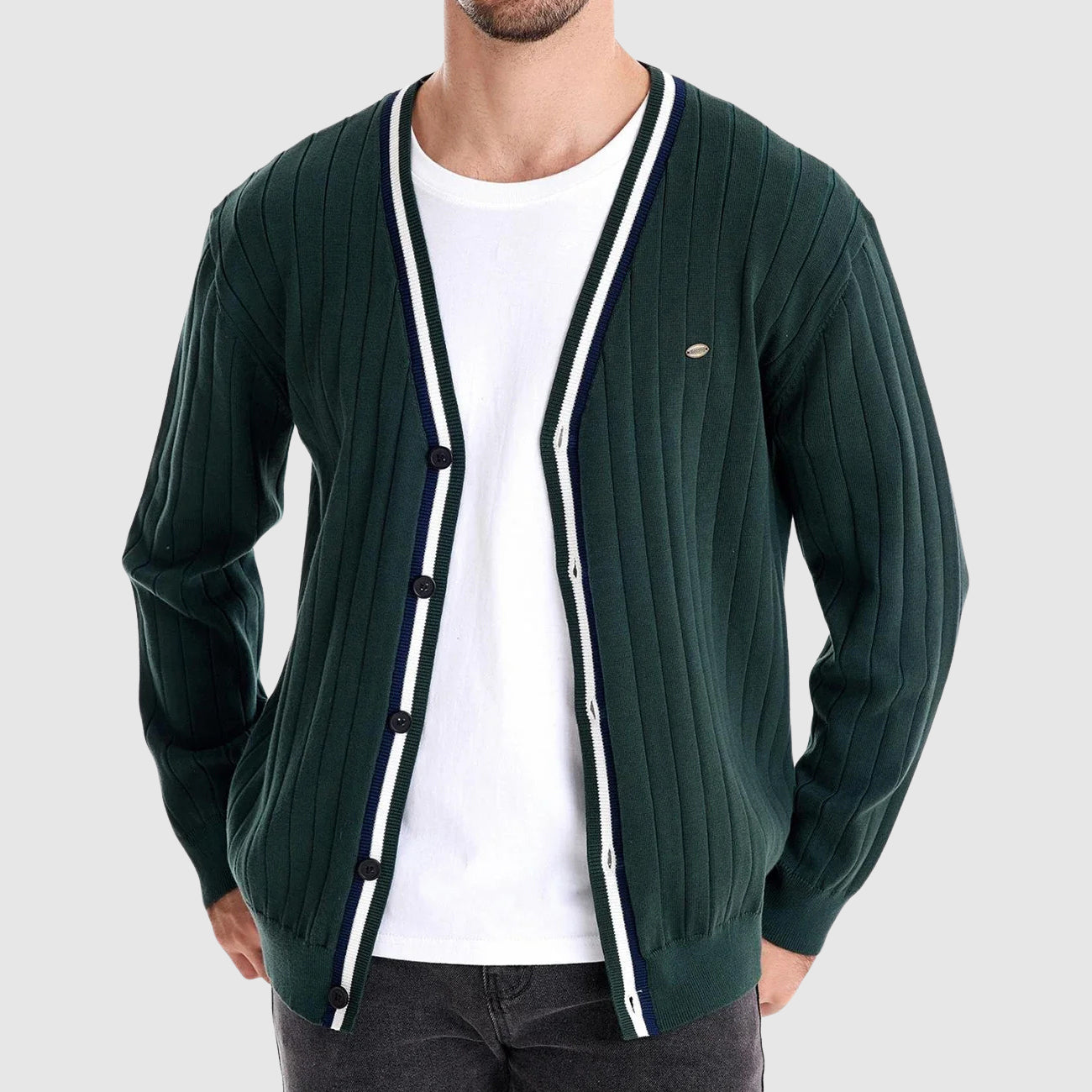 Heren Vest Casual Met V-hals voor Elke Gelegenheid 6