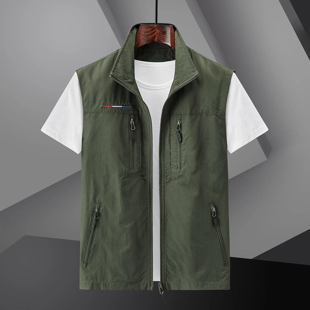 Heren Vest Multi-Pocket Sneldrogend Ademend voor Buitenactiviteiten 2