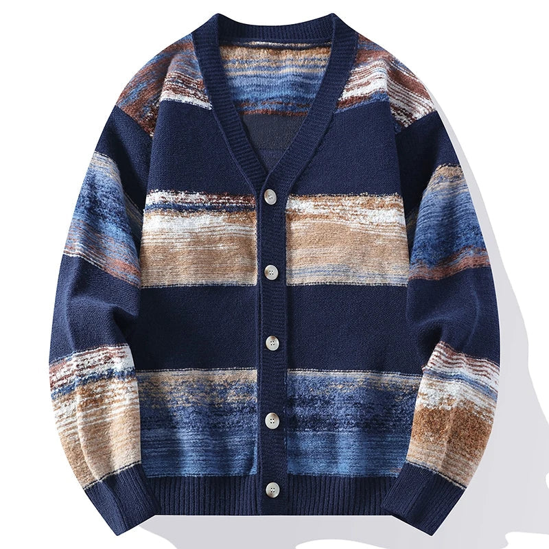 Heren Vest met Penseelstreek Design 1