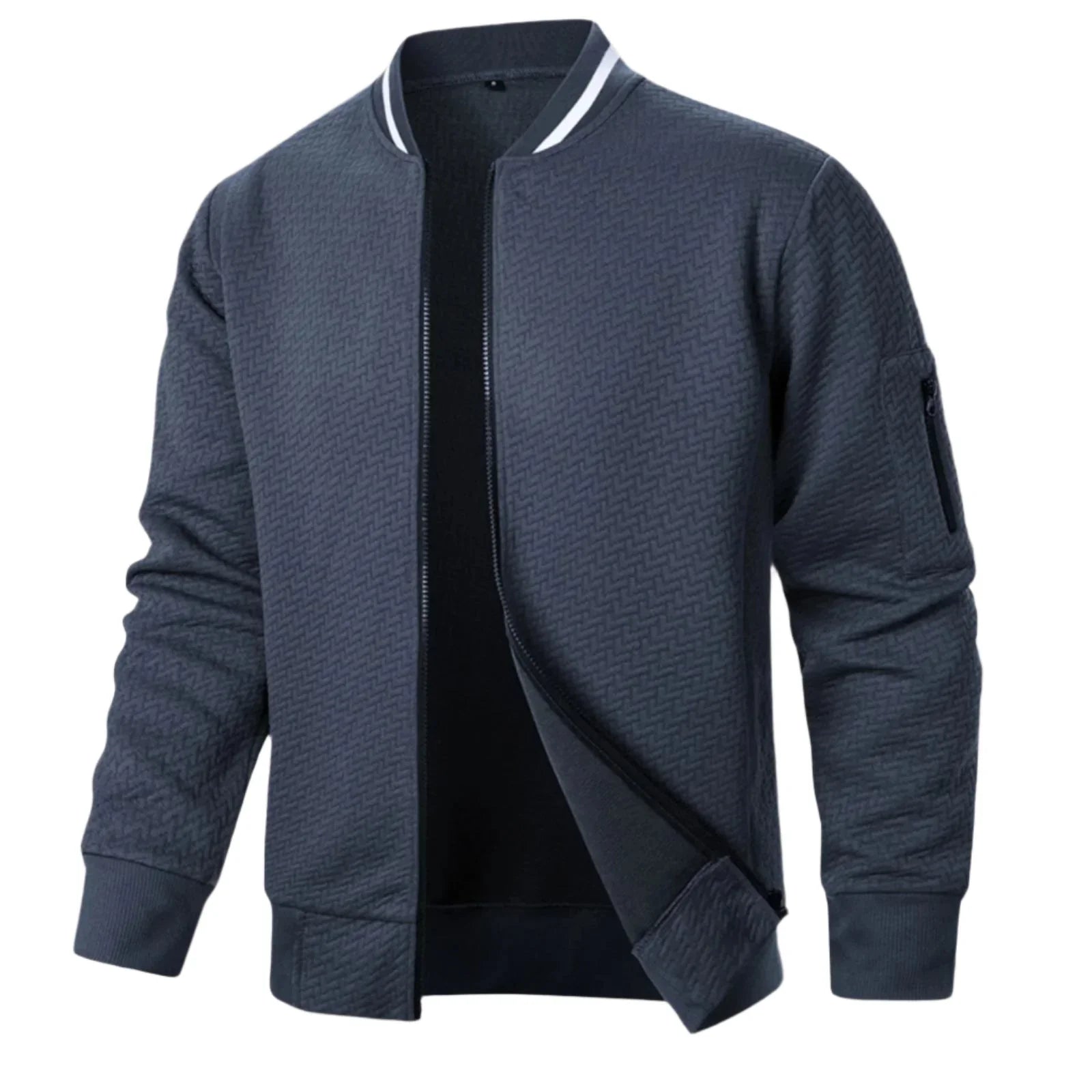 Heren Vest met Ritssluiting en Relaxte Pasvorm 8