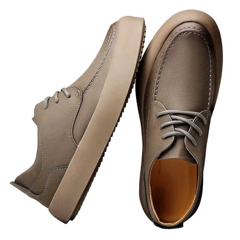 Heren Veterschoenen Casual Met Moderne Moc-Gestikte Neus 0