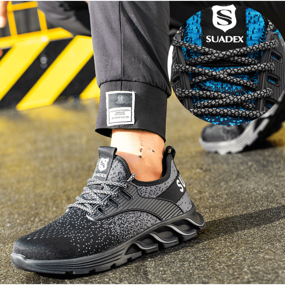 Heren Werk Schoenen met Kevlar Zool en Stalen Neus 4