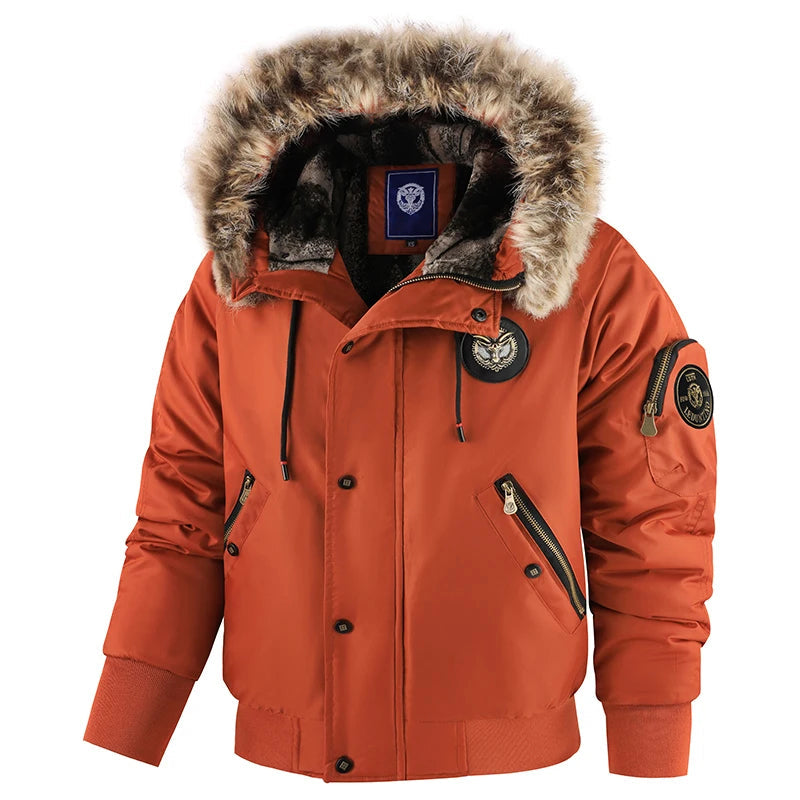 Heren Winterjas Gewatteerd met Capuchon 1