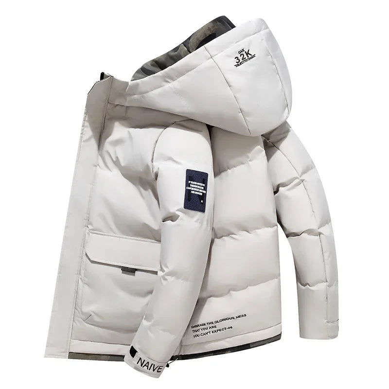 Heren Winterparka Met Gewatteerde Voering 1