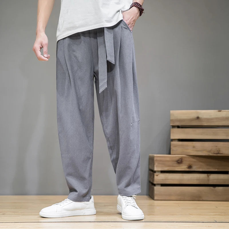 Herenbroek Linnen Relaxed Stijl 2