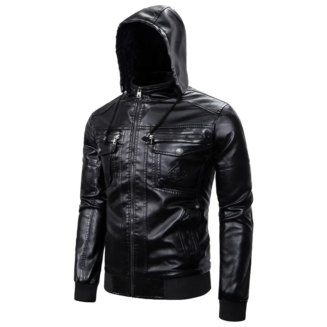 Herenjack met Capuchon PU-leer Stijlvol 3